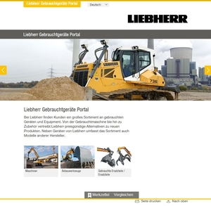 Liebherr Relaunch Webseite